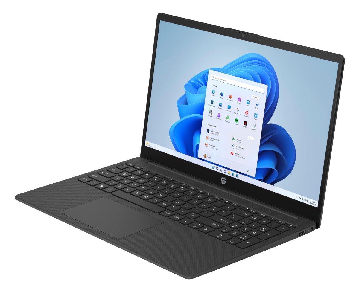 HP Laptop 15-fc0045na 15.6-inch FHD Ryzen 3 7320U 8GB 256GB SSD Windows 11 Home Jet Black - Image 14