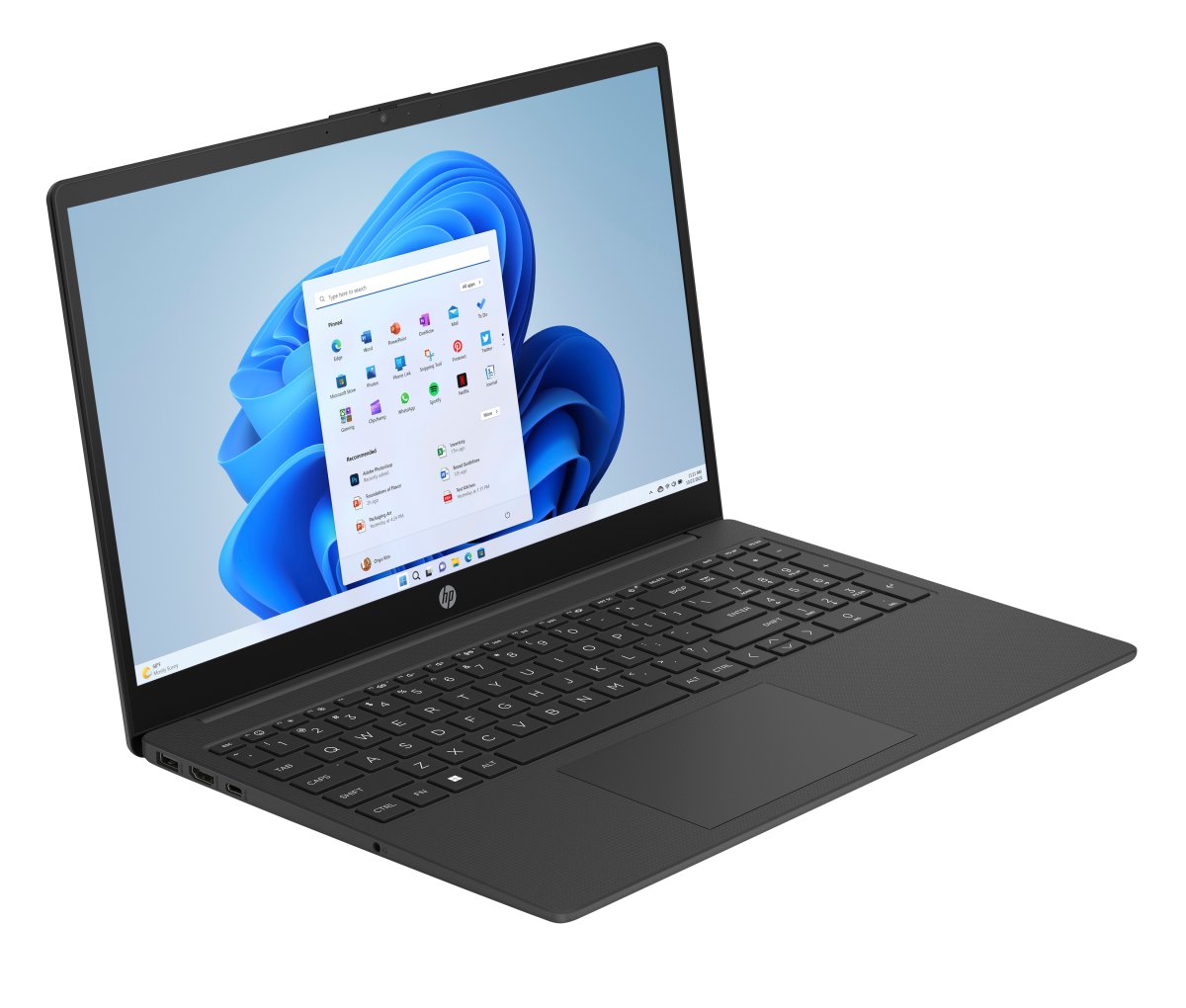 HP Laptop 15-fc0045na 15.6-inch FHD Ryzen 3 7320U 8GB 256GB SSD Windows 11 Home Jet Black - Image 2