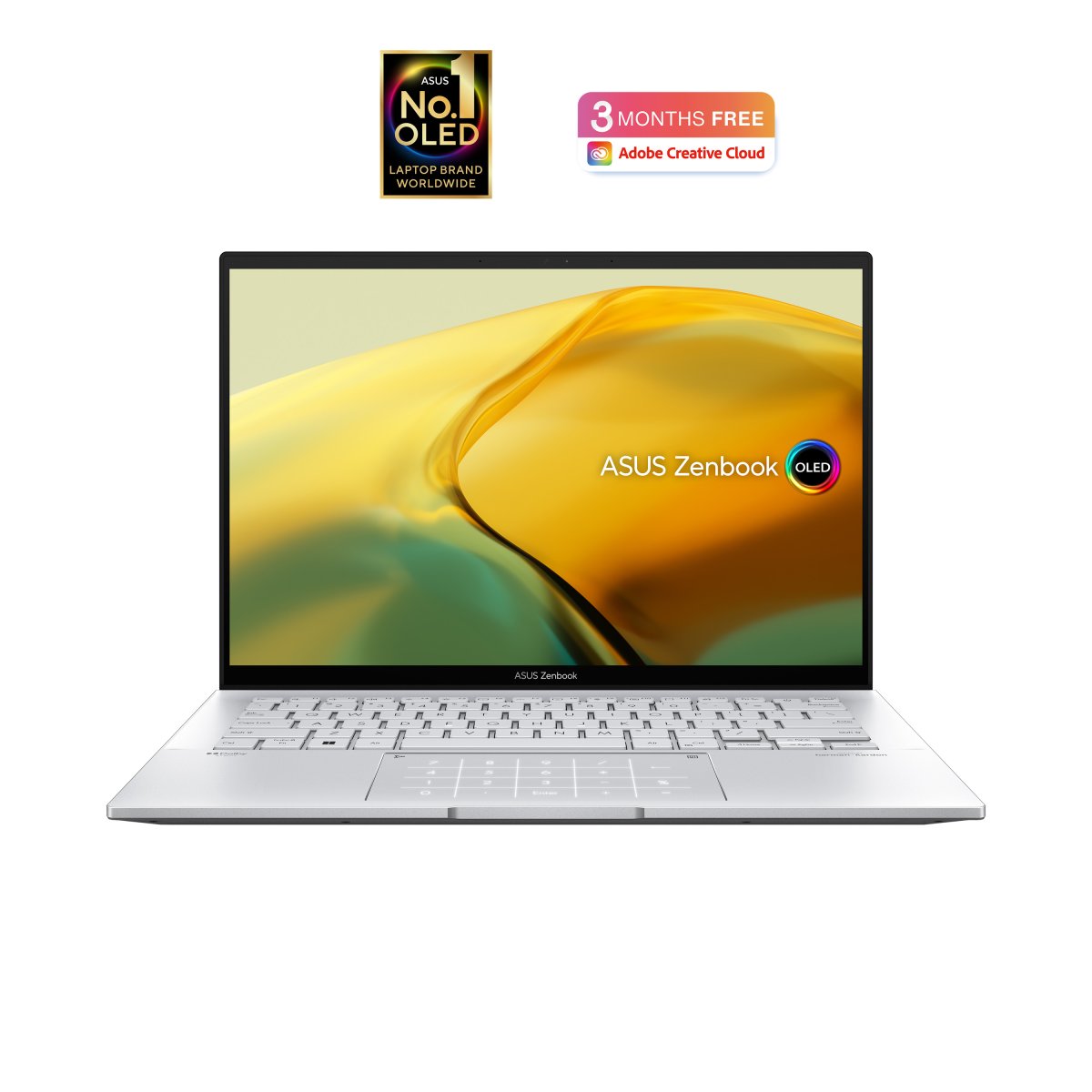 ASUS Zenbook 14 OLED UX3402VA-KM468W Intel® Core™ i5 i5-13500H Laptop 35.6 cm (14") 2.8K 16 GB LPDDR5-SDRAM 512 GB SSD Wi-Fi 6E (802.11ax) Windows 11 Home Silver - Image 2