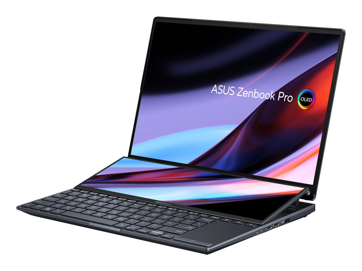 ASUS Zenbook Pro 14 Duo OLED UX8402ZA-M3033W Intel® Core™ i7 i7-12700H Laptop 36.8 cm (14.5") Touchscreen 2.8K 16 GB LPDDR5-SDRAM 512 GB SSD Wi-Fi 6E (802.11ax) Windows 11 Home Black - Image 2