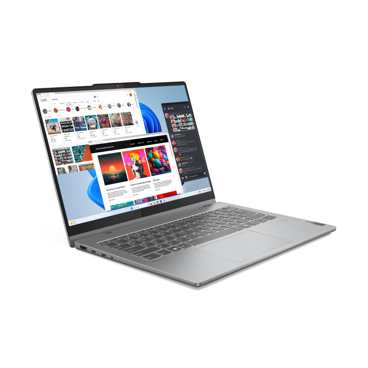 Lenovo IdeaPad 5 2-in-1 14IRH9 Intel® Core™ i7 i7-13620H Hybrid (2-in-1) 35.6 cm (14") Touchscreen WUXGA 16 GB LPDDR5x-SDRAM 512 GB SSD Wi-Fi 6 (802.11ax) Windows 11 Home UK English Grey - Image 4