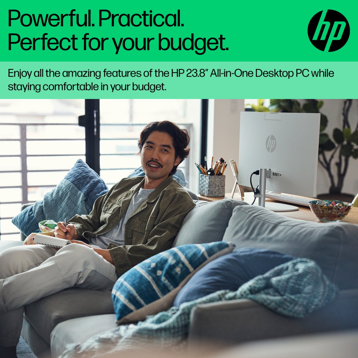 HP 24 -cr0047na PC Intel® Core™ i5 i5-1335U 60.5 cm (23.8") 1920 x 1080 pixels All-in-One PC 8 GB DDR4-SDRAM 512 GB SSD Windows 11 Home Wi-Fi 6 (802.11ax) White - Image 13