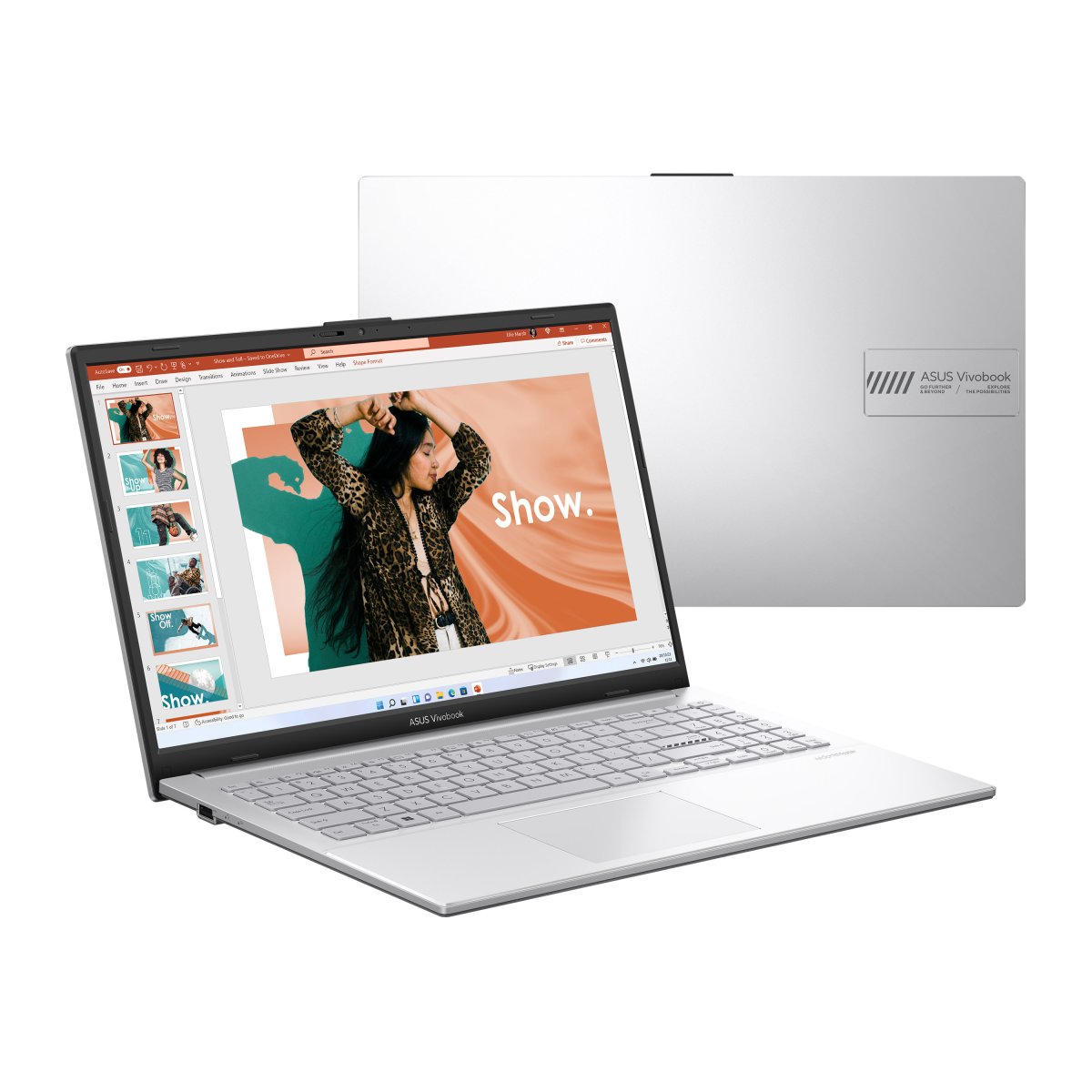 ASUS Vivobook Go 15 E1504FA-NJ649W AMD Ryzen™ 5 7520U Laptop 39.6 cm (15.6") Full HD 8 GB LPDDR5-SDRAM 256 GB SSD Wi-Fi 6E (802.11ax) Windows 11 Home in S mode Silver - Image 9