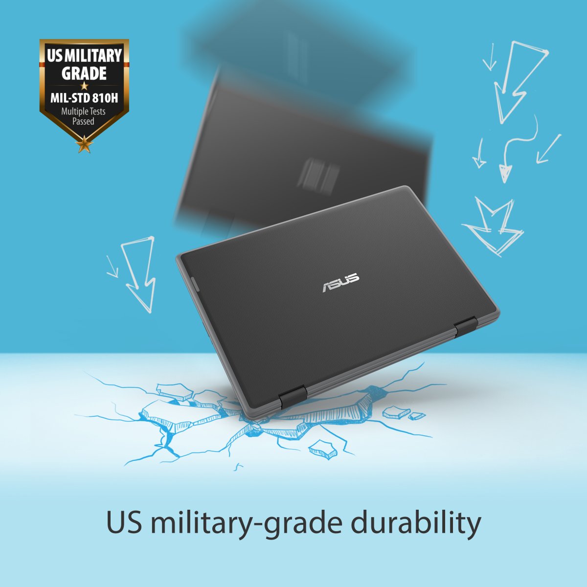 ASUS BR1100F-C41XA-3Y Intel® Celeron® N N4500 Hybrid (2-in-1) 29.5 cm (11.6") Touchscreen HD 4 GB DDR4-SDRAM 128 GB eMMC Wi-Fi 6 (802.11ax) Windows 11 Pro Education Grey - Image 7