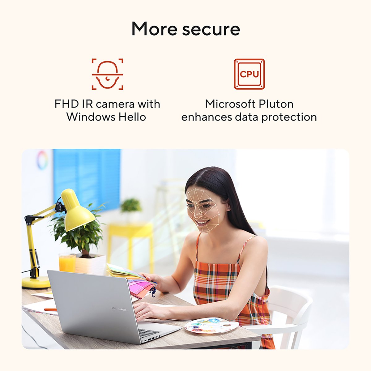 ASUS Vivobook 16 M1607KA-MB053W AMD Ryzen™ AI 7 350 Laptop 40.6 cm (16") WUXGA 16 GB DDR5-SDRAM 1 TB SSD Wi-Fi 6 (802.11ax) Windows 11 Home Blue - Image 11