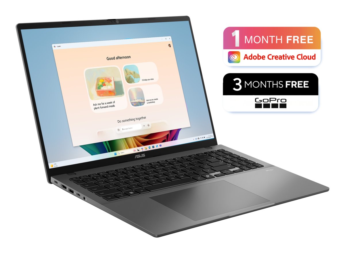 ASUS Vivobook S16 M3607KA-SH008W Copilot+ PC AMD Ryzen™ AI 7 350 Laptop 40.6 cm (16") WUXGA 32 GB DDR5-SDRAM 1 TB SSD Wi-Fi 6 (802.11ax) Windows 11 Home Grey - Image 2