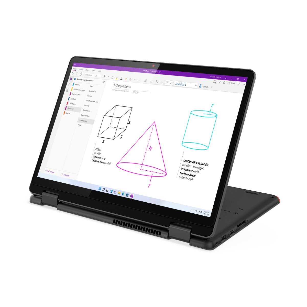 Lenovo Yoga 13w AMD Ryzen™ 5 5625U Hybrid (2-in-1) 33.8 cm (13.3") Touchscreen WUXGA 8 GB DDR4-SDRAM 256 GB SSD Wi-Fi 6 (802.11ax) Windows 11 Pro UK International Black - Image 7