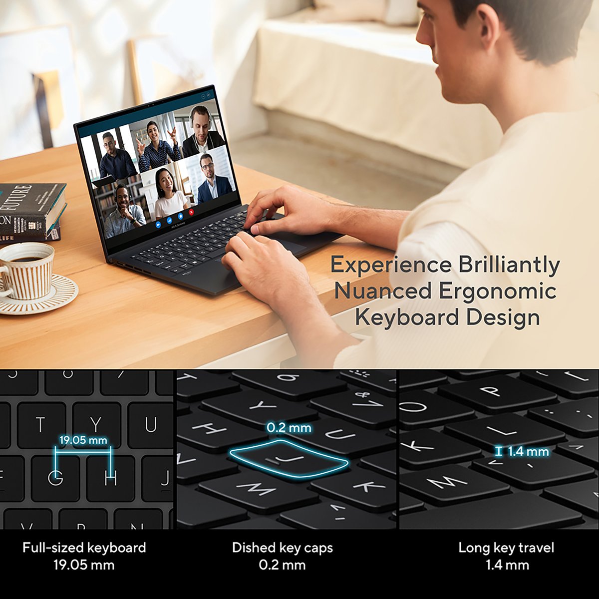 ASUS Zenbook 14 OLED UX3402VA-KM468W Intel® Core™ i5 i5-13500H Laptop 35.6 cm (14") 2.8K 16 GB LPDDR5-SDRAM 512 GB SSD Wi-Fi 6E (802.11ax) Windows 11 Home Silver - Image 9