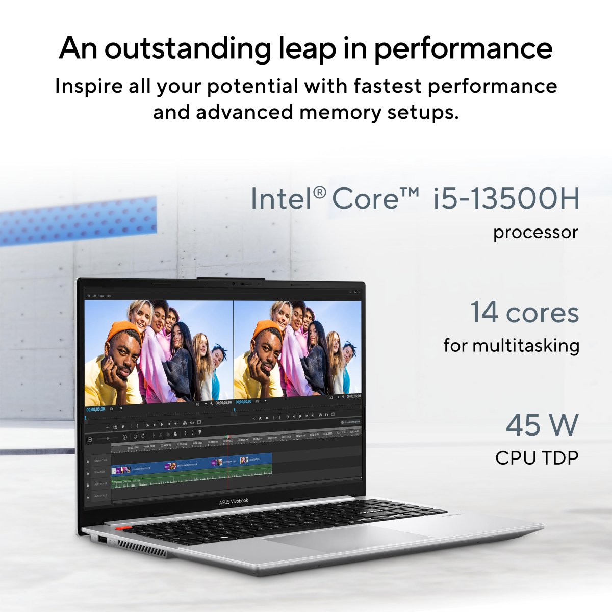 ASUS Vivobook S15 OLED S5504VN-L1060W Intel® Core™ i5 i5-13500H Laptop 39.6 cm (15.6") Full HD 16 GB LPDDR5-SDRAM 512 GB SSD Intel Arc A350M Wi-Fi 6E (802.11ax) Windows 11 Home Silver - Image 26