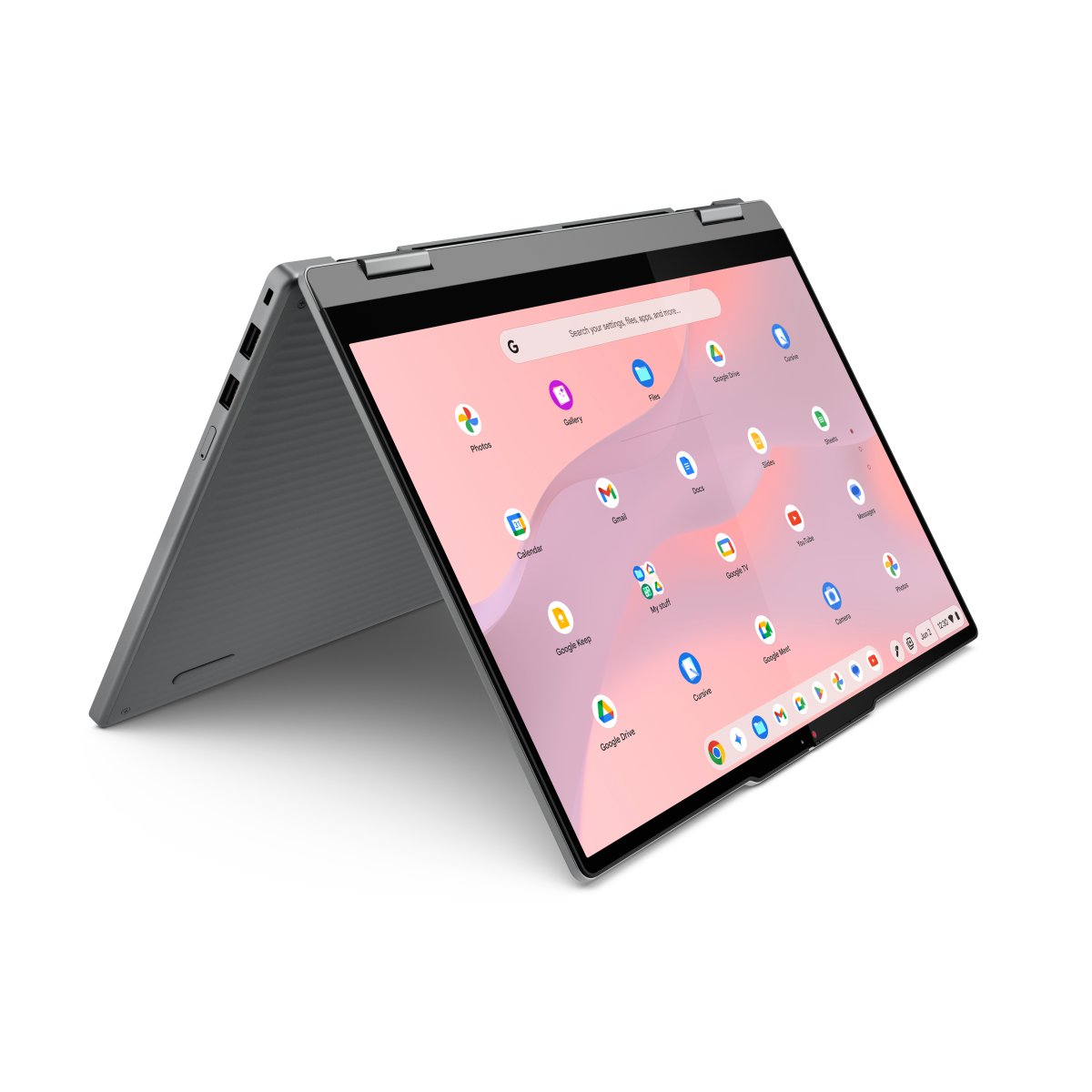 Lenovo Chrome 2in1 14ITN10 Intel® N N355 Chromebook 35.6 cm (14") Touchscreen WUXGA 8 GB LPDDR5-SDRAM 256 GB UFS Wi-Fi 6E (802.11ax) ChromeOS English Grey - Image 3
