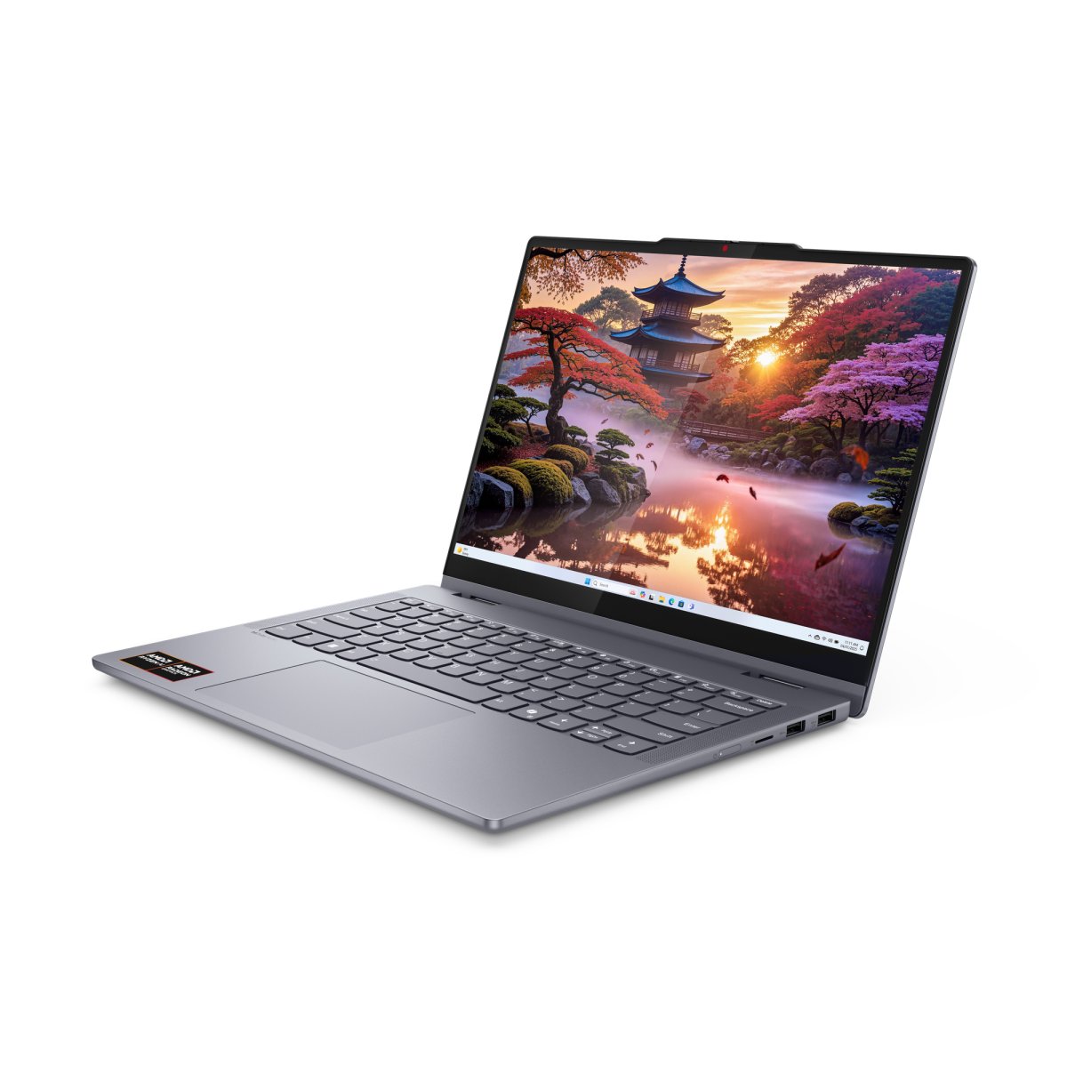 Lenovo IdeaPad 5 2-in-1 14AKP10 Copilot+ PC AMD Ryzen™ AI 7 350 Hybrid (2-in-1) 35.6 cm (14") Touchscreen WUXGA 24 GB LPDDR5x-SDRAM 512 GB SSD Wi-Fi 7 (802.11be) Windows 11 Home English Grey - Image 5