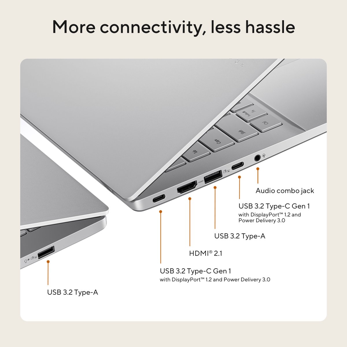 ASUS Vivobook S14 M3407HA 14-inch Ryzen 5 220 16GB 512GB SSD Windows 11 Home Silver - Image 18