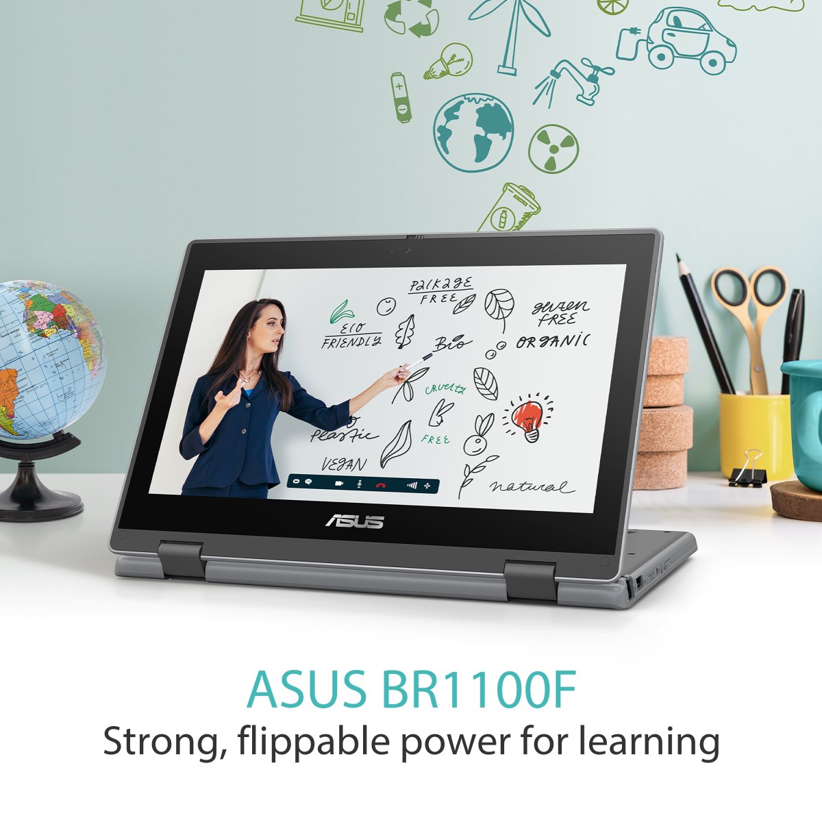 ASUS BR1100F-C41XA-3Y Intel® Celeron® N N4500 Hybrid (2-in-1) 29.5 cm (11.6") Touchscreen HD 4 GB DDR4-SDRAM 128 GB eMMC Wi-Fi 6 (802.11ax) Windows 11 Pro Education Grey - Image 6