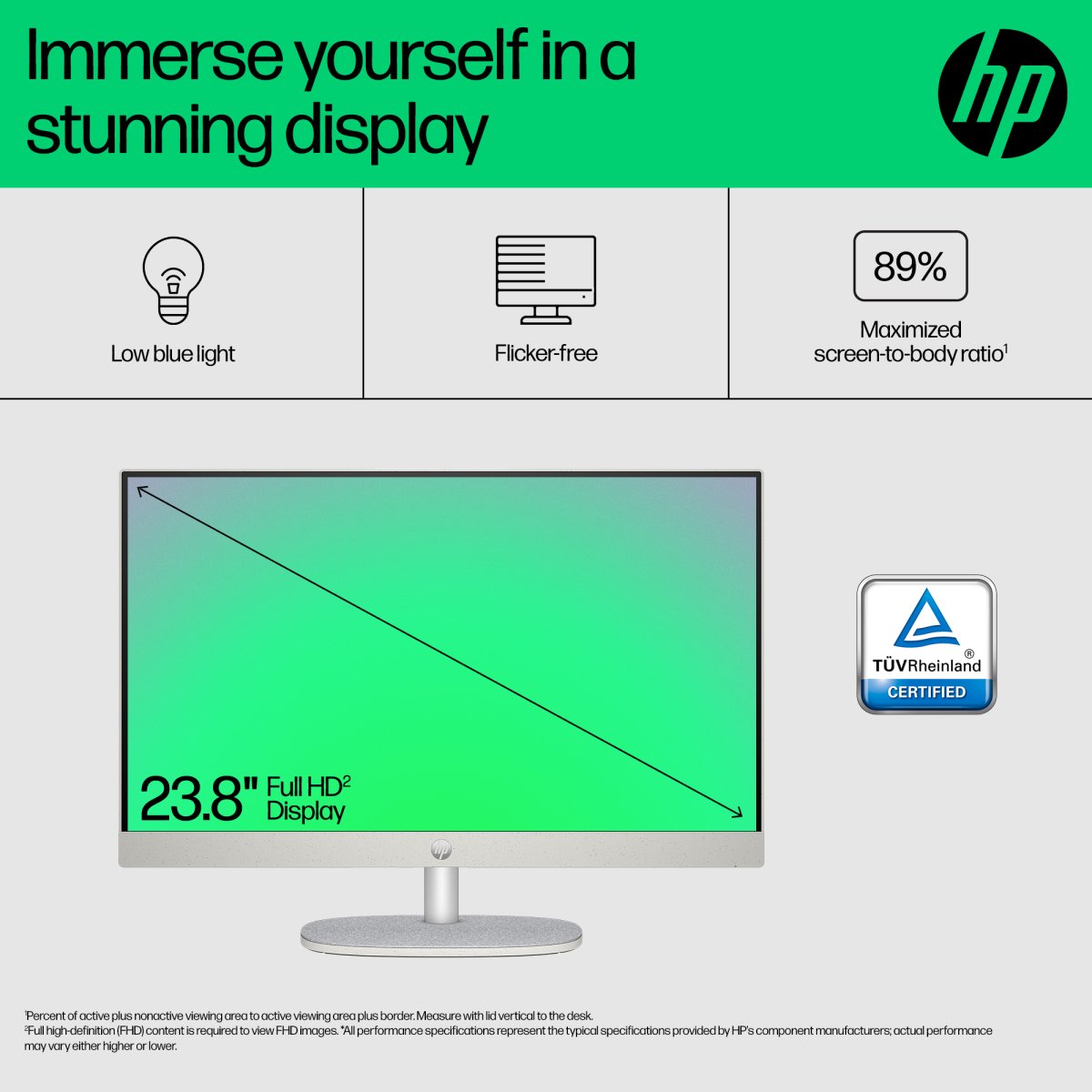HP 24 -cr0047na PC Intel® Core™ i5 i5-1335U 60.5 cm (23.8") 1920 x 1080 pixels All-in-One PC 8 GB DDR4-SDRAM 512 GB SSD Windows 11 Home Wi-Fi 6 (802.11ax) White - Image 12