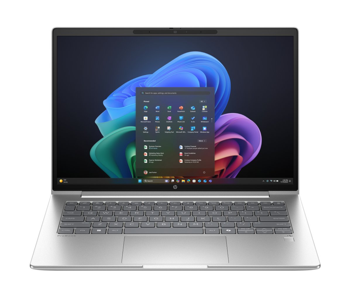 HP ProBook 4 G1q 14-inch WUXGA Snapdragon X X1-26-100 16GB 512GB SSD Windows 11 Pro Copilot+ PC Silver