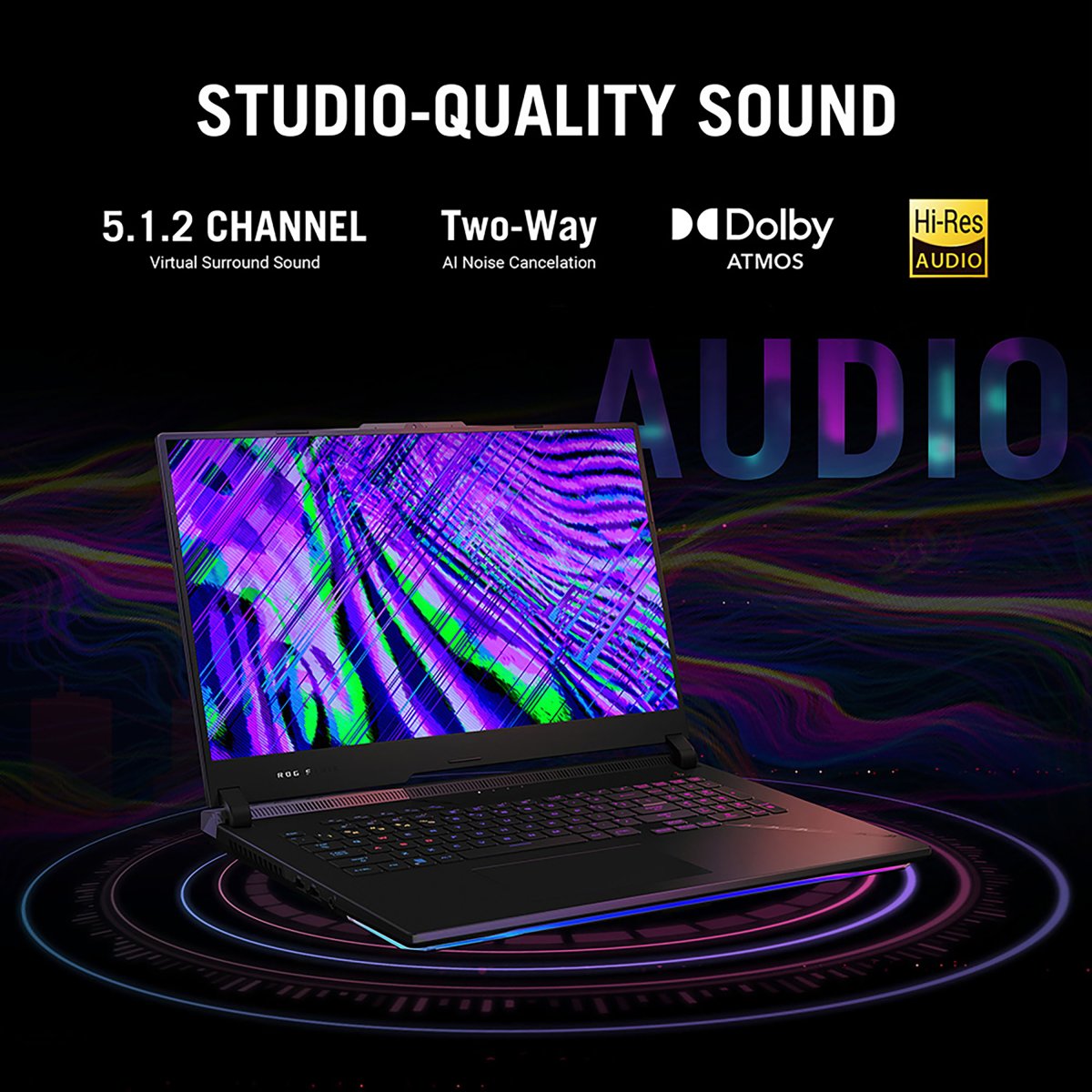 ASUS ROG Strix SCAR 17 G733PZ-LL002W AMD Ryzen™ 9 7945HX Laptop 43.9 cm (17.3") Wide Quad HD 32 GB DDR5-SDRAM 1 TB SSD NVIDIA GeForce RTX 4080 Wi-Fi 6E (802.11ax) Windows 11 Home Black - Image 11