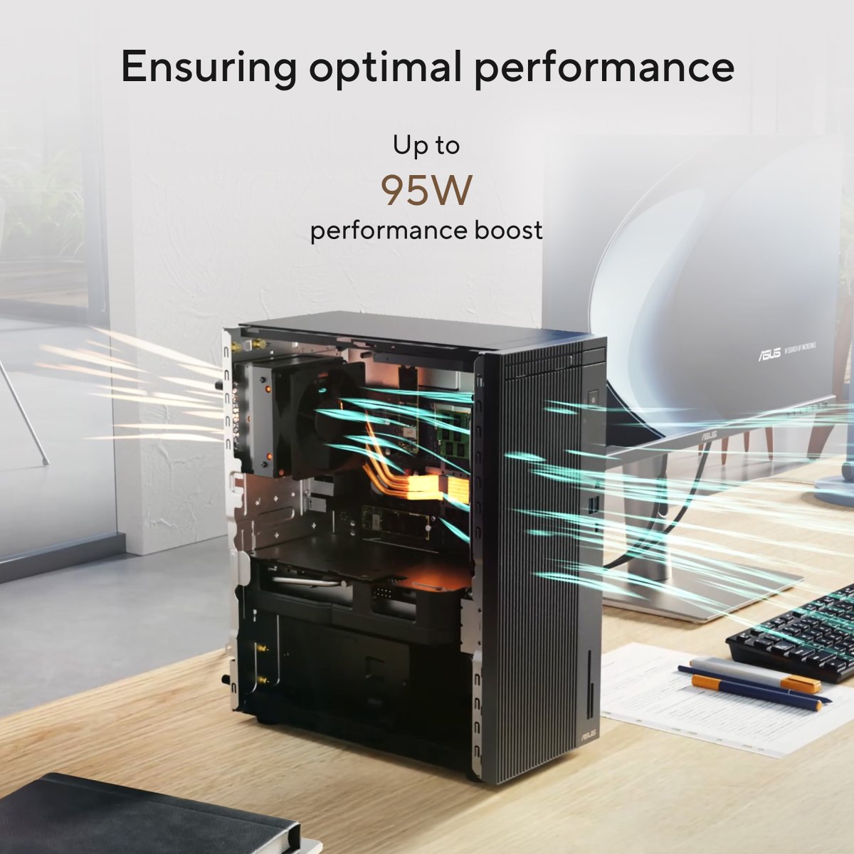 ASUS V500 Mini Tower V500MV-13620H015W Intel® Core™ i7 i7-13620H 16 GB DDR5-SDRAM 512 GB SSD Windows 11 Home PC Grey - Image 4