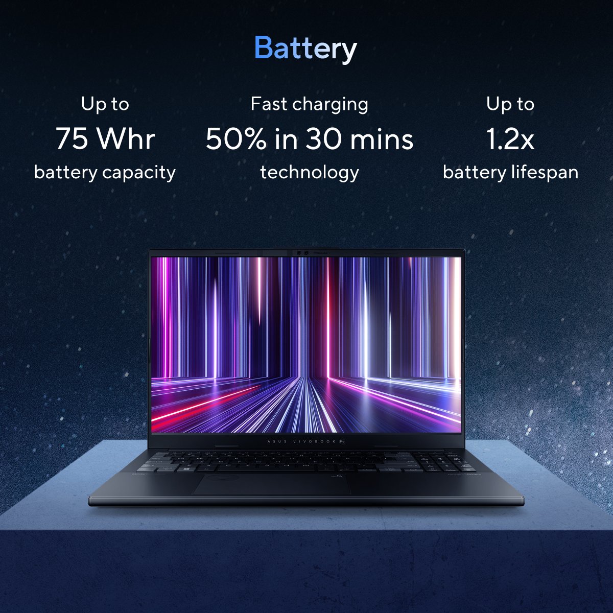 ASUS Vivobook Pro 15 OLED N6506CU-MA031W Copilot+ PC Intel Core Ultra 9 285H Laptop 39.6 cm (15.6") 3K 16 GB DDR5-SDRAM 1 TB SSD NVIDIA GeForce RTX 4050 Wi-Fi 6E (802.11ax) Windows 11 Home Grey - Image 26