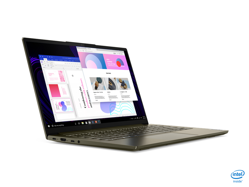 Lenovo Yoga Slim 7 14IIL05 Intel® Core™ i5 i5-1035G4 Laptop 35.6 cm (14") Full HD 8 GB LPDDR4x-SDRAM 256 GB SSD Wi-Fi 6 (802.11ax) Windows 10 Home Green