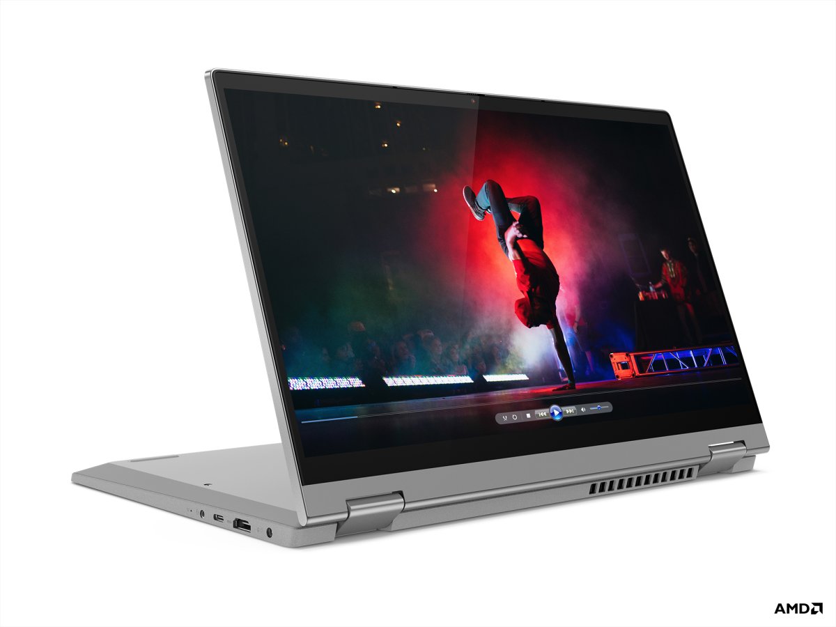 Lenovo IdeaPad Flex 5 14ALC05 AMD Ryzen™ 7 5700U Hybrid (2-in-1) 35.6 cm (14") Touchscreen Full HD 8 GB DDR4-SDRAM 512 GB SSD Wi-Fi 6 (802.11ax) Windows 10 Home in S mode UK English Grey, Platinum - Image 4