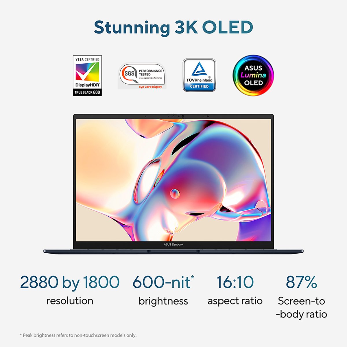 ASUS Zenbook 14 OLED UX3405CA-QL241W Intel Core Ultra 5 225H Laptop 35.6 cm (14") Touchscreen WUXGA 16 GB LPDDR5x-SDRAM 512 GB SSD Wi-Fi 7 (802.11be) Windows 11 Home Blue - Image 9