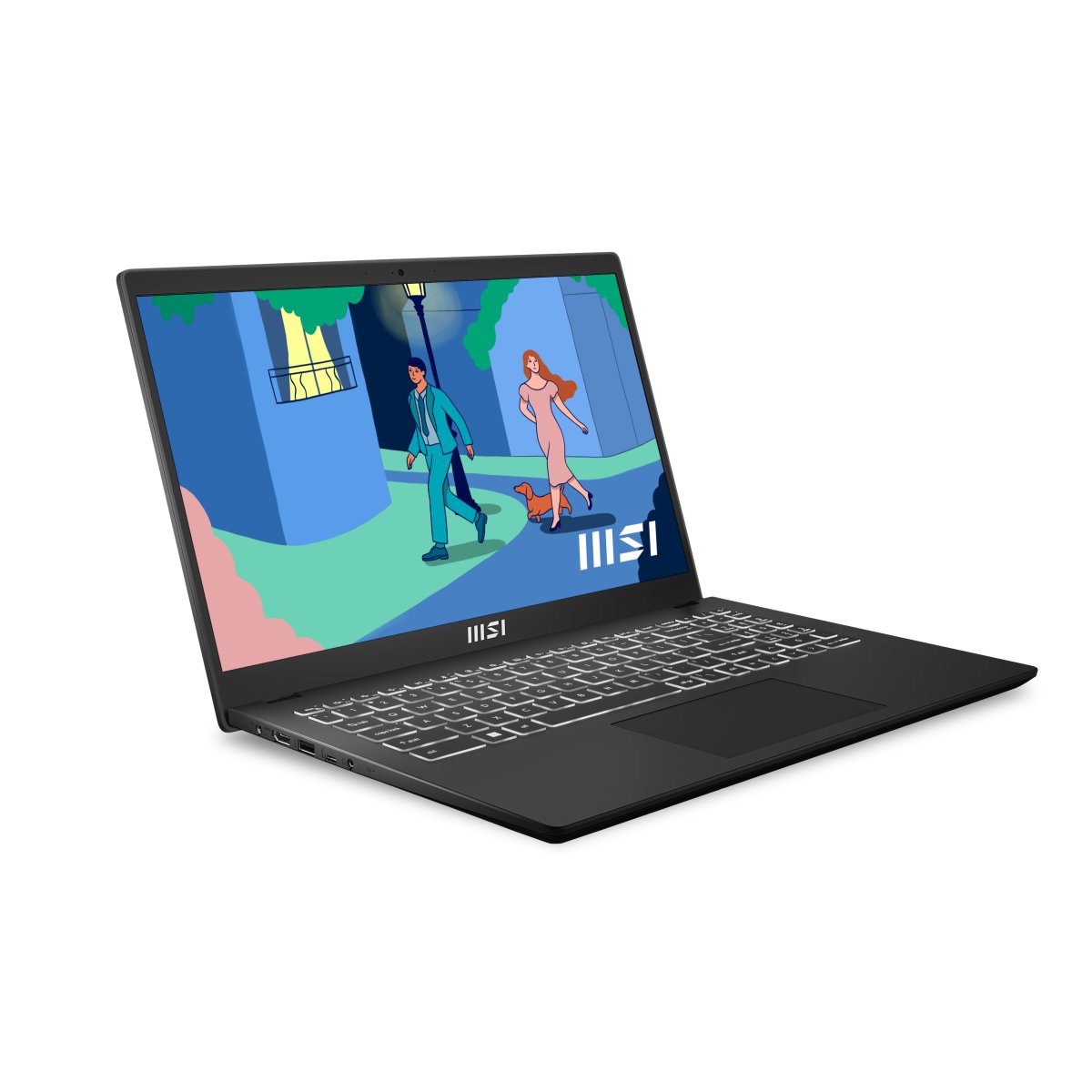 MSI Modern 15 B7M-086UK AMD Ryzen™ 7 7730U Laptop 39.6 cm (15.6") Full HD 8 GB DDR4-SDRAM 512 GB SSD Wi-Fi 6E (802.11ax) Windows 11 Home Black - Image 2