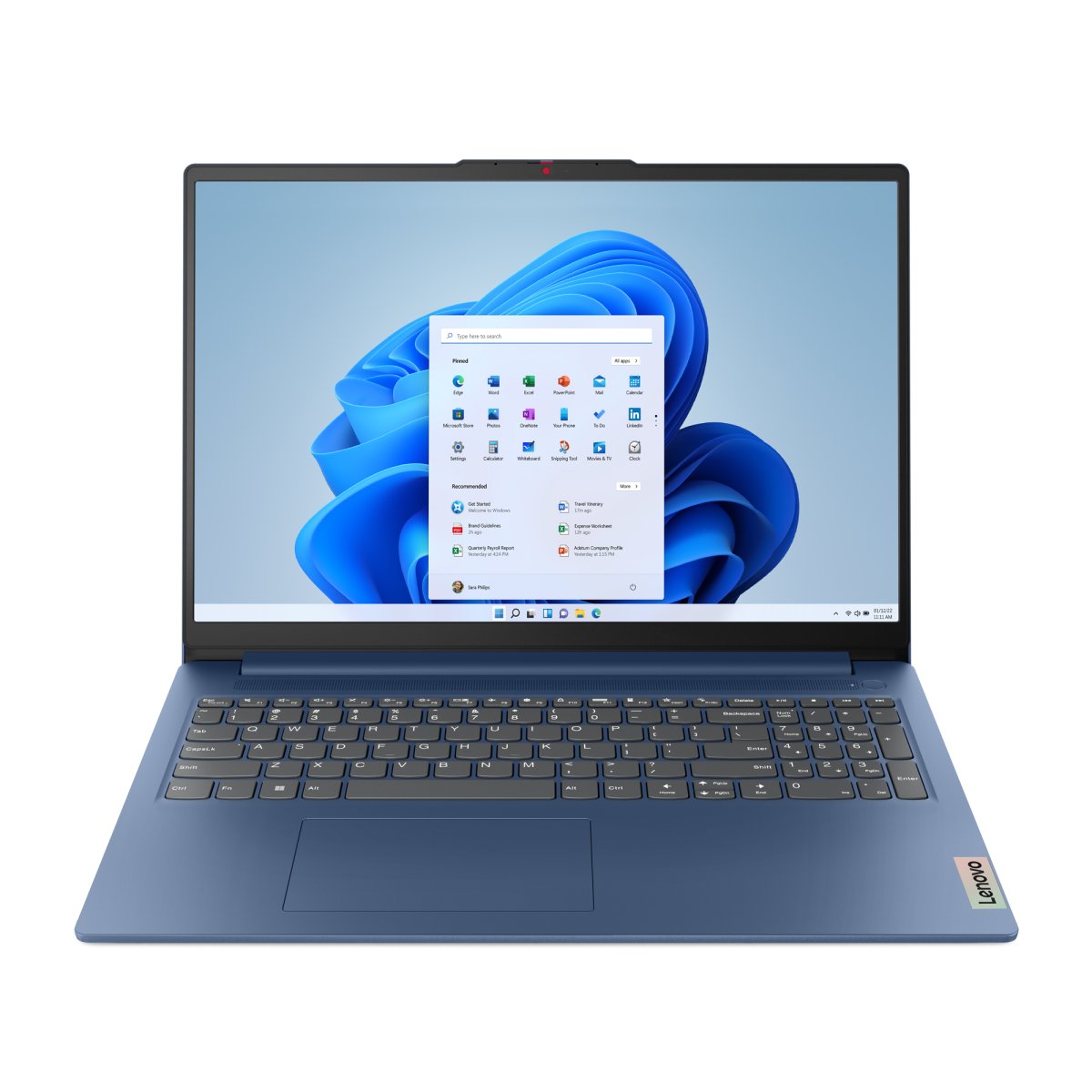 Lenovo IdeaPad Slim 3 16IRU8 Intel® U U300 Laptop 40.6 cm (16") WUXGA 4 GB LPDDR5-SDRAM 128 GB Flash Wi-Fi 6 (802.11ax) Windows 11 Home in S mode UK English Blue