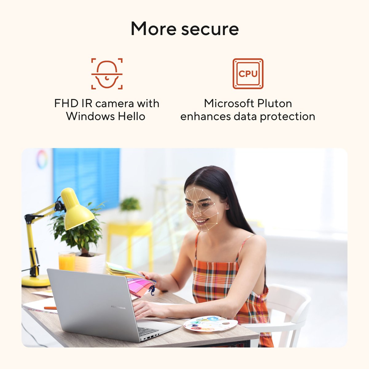 ASUS Vivobook 14 M1407KA-LY015W Copilot+ PC AMD Ryzen™ AI 7 350 Laptop 35.6 cm (14") WUXGA 16 GB DDR5-SDRAM 1 TB SSD Wi-Fi 6 (802.11ax) Windows 11 Home Silver - Image 15