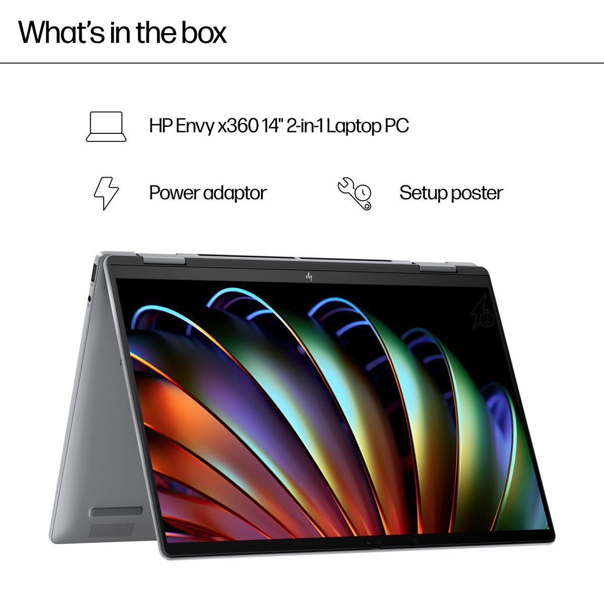 HP Elite x360 Envy x360 14-fa0004na AMD Ryzen™ 5 8640HS Hybrid (2-in-1) 35.6 cm (14") Touchscreen 2K 16 GB LPDDR5-SDRAM 512 GB SSD Wi-Fi 6E (802.11ax) Windows 11 Home AI PC Silver - Image 7