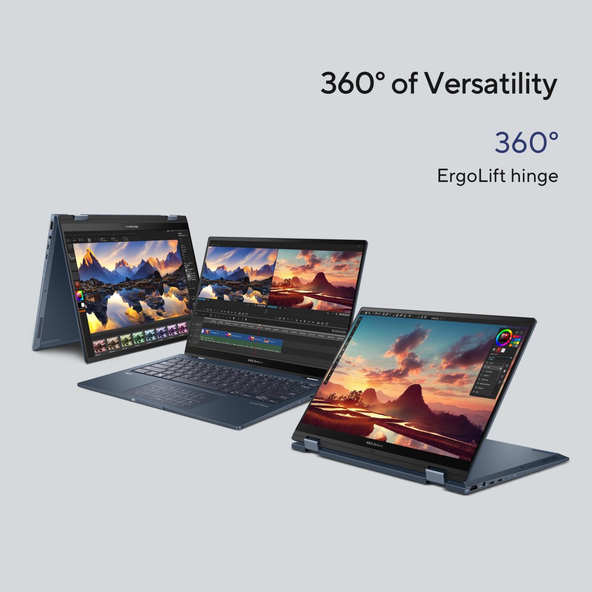ASUS Zenbook 14 Flip OLED UP3404VA-KN139W Intel® Core™ i5 i5-1340P Hybrid (2-in-1) 35.6 cm (14") Touchscreen 2.8K 16 GB LPDDR5-SDRAM 512 GB SSD Wi-Fi 6E (802.11ax) Windows 11 Home Blue - Image 21