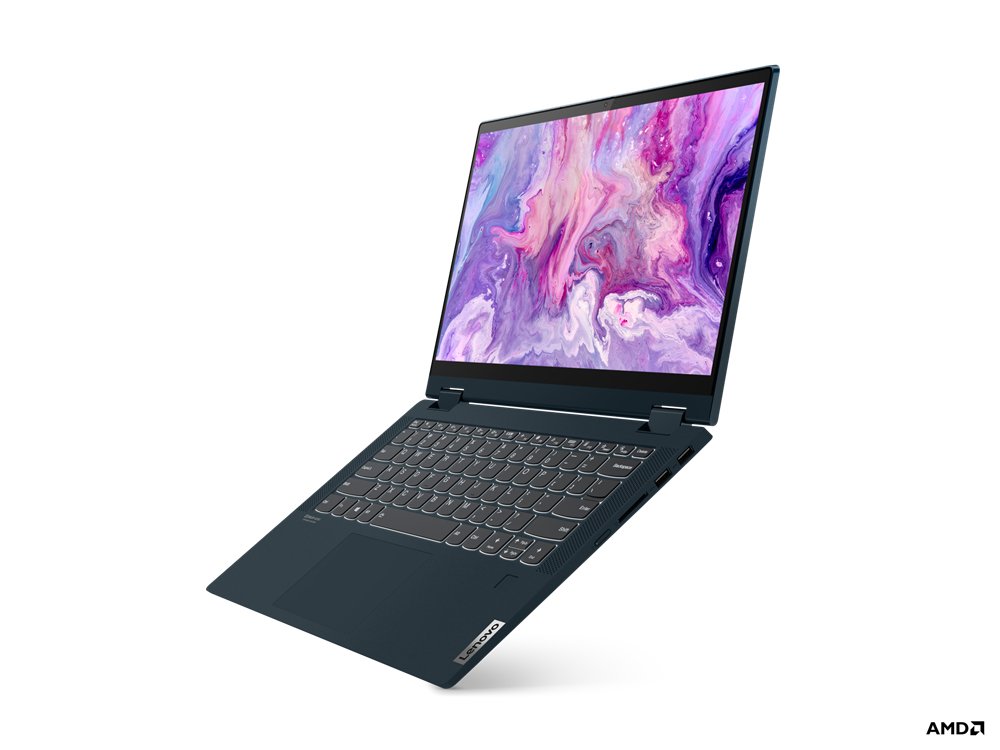 Lenovo IdeaPad Flex 5 14ALC05 AMD Ryzen™ 5 5500U Hybrid (2-in-1) 35.6 cm (14") Touchscreen Full HD 8 GB DDR4-SDRAM 256 GB SSD Wi-Fi 5 (802.11ac) Windows 10 Home in S mode UK English Blue - Image 2
