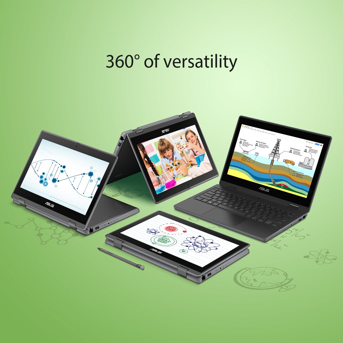 ASUS BR1100F-C41XA-3Y Intel® Celeron® N N4500 Hybrid (2-in-1) 29.5 cm (11.6") Touchscreen HD 4 GB DDR4-SDRAM 128 GB eMMC Wi-Fi 6 (802.11ax) Windows 11 Pro Education Grey - Image 12