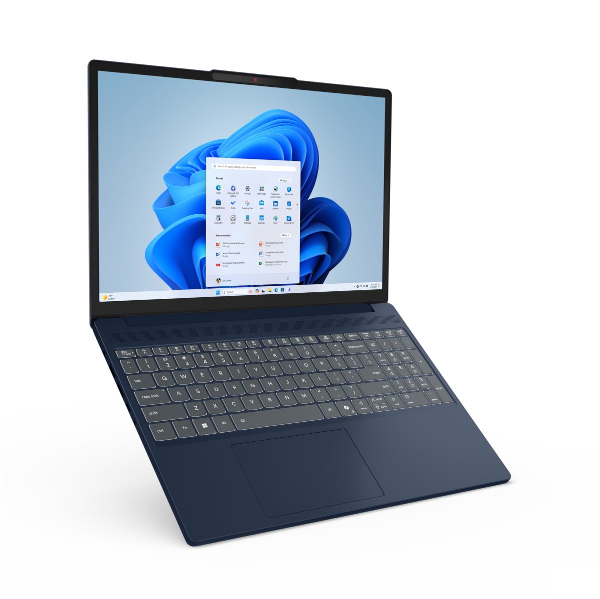 Lenovo IdeaPad Slim 3 15ARP10 AMD Ryzen™ 5 Laptop 38.9 cm (15.3") WUXGA 8 GB DDR5-SDRAM 512 GB SSD Wi-Fi 7 (802.11be) Windows 11 Home in S mode English Blue - Image 2