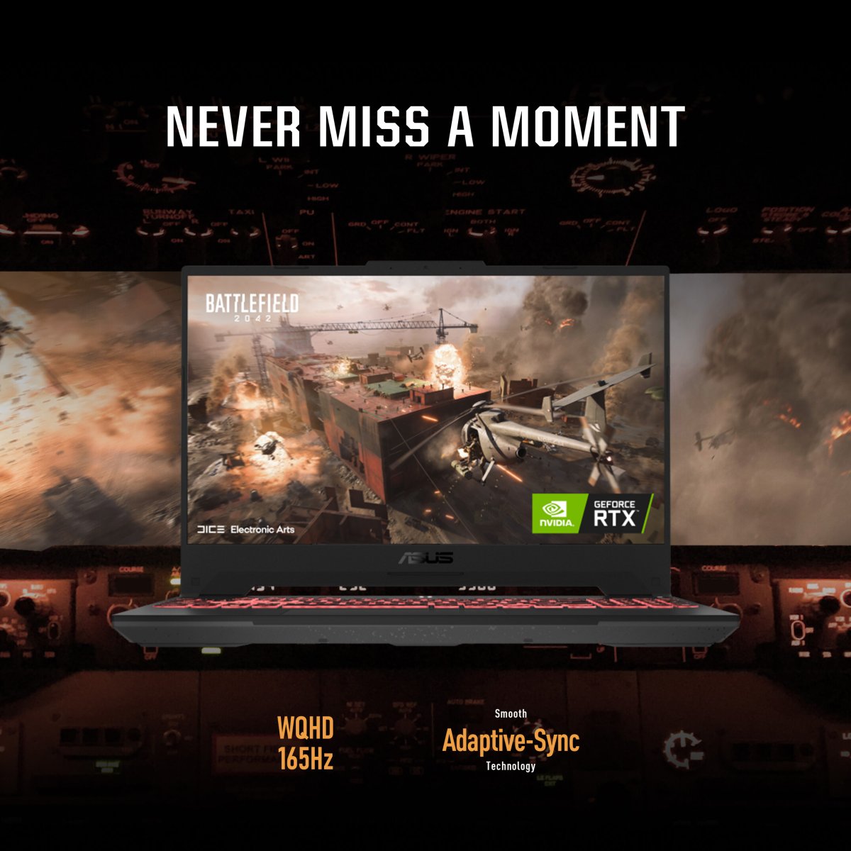 ASUS TUF Gaming A15 FA507RM-HQ019W AMD Ryzen™ 7 6800H Laptop 39.6 cm (15.6") Wide Quad HD 16 GB DDR5-SDRAM 1 TB SSD NVIDIA GeForce RTX 3060 Wi-Fi 6 (802.11ax) Windows 11 Home Grey - Image 15