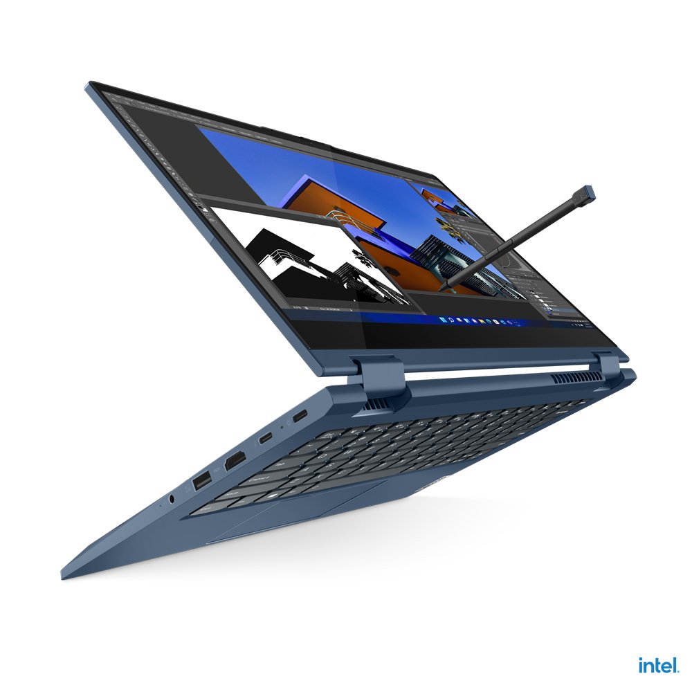 Lenovo ThinkBook 14s Yoga G2 IAP Intel® Core™ i5 i5-1235U Hybrid (2-in-1) 35.6 cm (14") Touchscreen Full HD 8 GB DDR4-SDRAM 256 GB SSD Wi-Fi 6 (802.11ax) Windows 11 Pro UK English Blue - Image 5