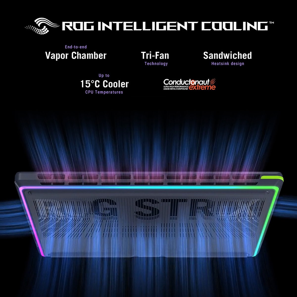 ASUS ROG Strix G16 G615LW-S5006W Intel Core Ultra 9 275HX Laptop 40.6 cm (16") WQXGA 32 GB DDR5-SDRAM 2 TB SSD NVIDIA GeForce RTX 5080 Wi-Fi 7 (802.11be) Windows 11 Home Black, Green, Grey - Image 14