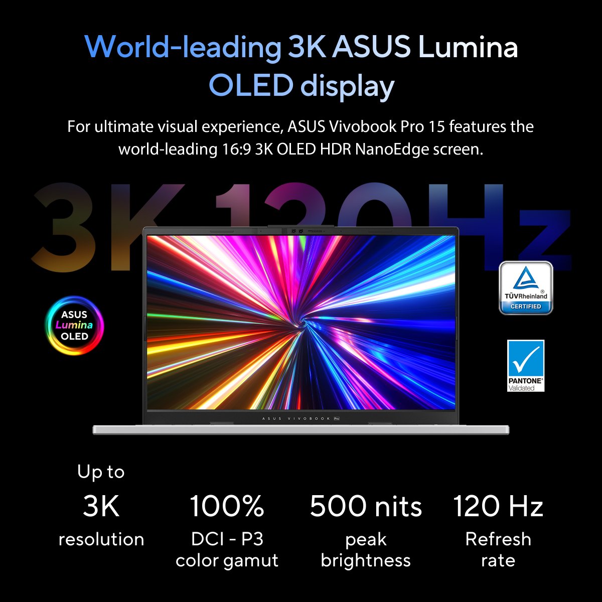 ASUS Vivobook Pro 15 OLED N6506CU-MA031W Copilot+ PC Intel Core Ultra 9 285H Laptop 39.6 cm (15.6") 3K 16 GB DDR5-SDRAM 1 TB SSD NVIDIA GeForce RTX 4050 Wi-Fi 6E (802.11ax) Windows 11 Home Grey - Image 22