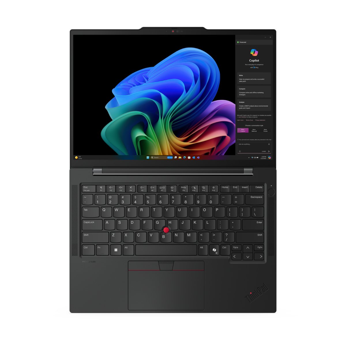 Lenovo ThinkPad T14s Gen 6 (Snapdragon) Copilot+ PC X1E-78-100 Laptop 35.6 cm (14") WUXGA 32 GB LPDDR5x-SDRAM 1 TB SSD Wi-Fi 7 (802.11be) Windows 11 Pro UK English Black - Image 10