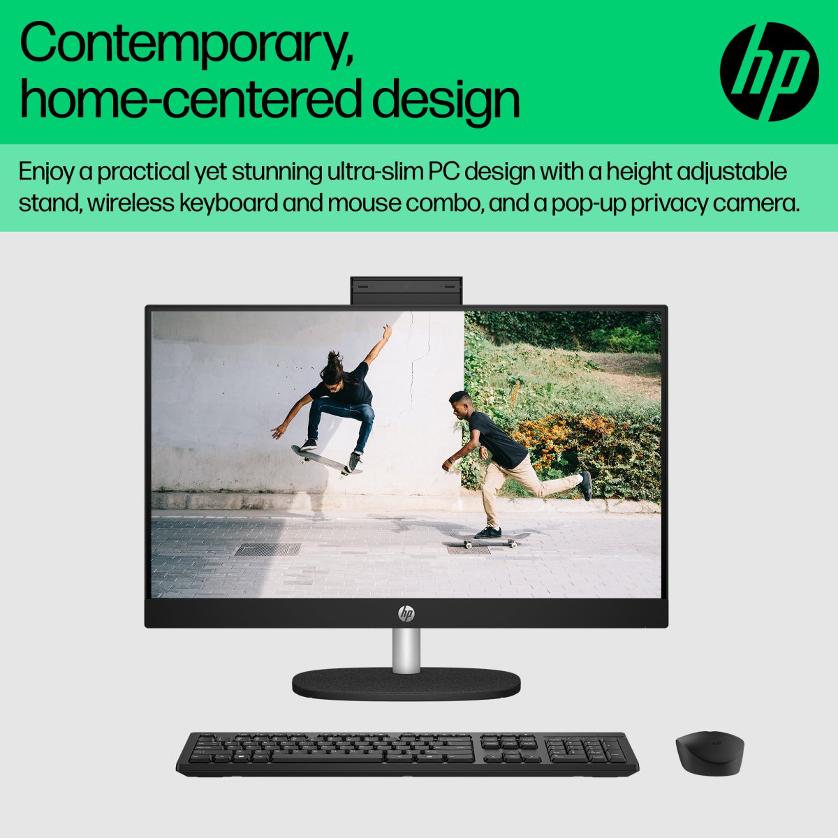 HP 24 -cr0047na PC Intel® Core™ i5 i5-1335U 60.5 cm (23.8") 1920 x 1080 pixels All-in-One PC 8 GB DDR4-SDRAM 512 GB SSD Windows 11 Home Wi-Fi 6 (802.11ax) White - Image 9