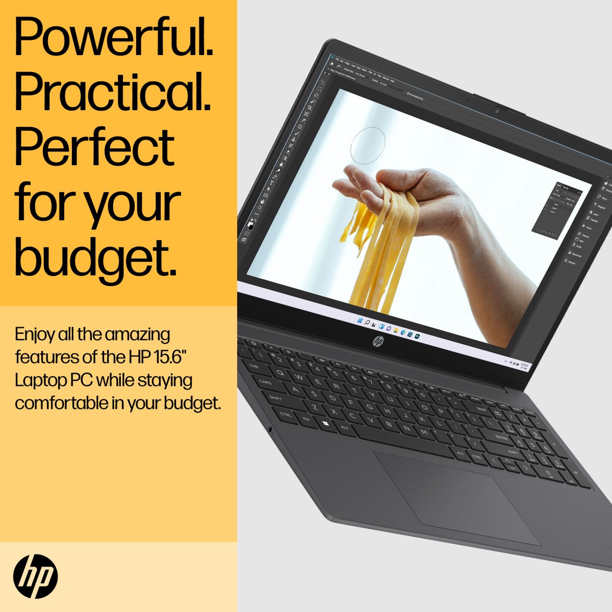 HP Laptop 15-fc0045na 15.6-inch FHD Ryzen 3 7320U 8GB 256GB SSD Windows 11 Home Jet Black - Image 12