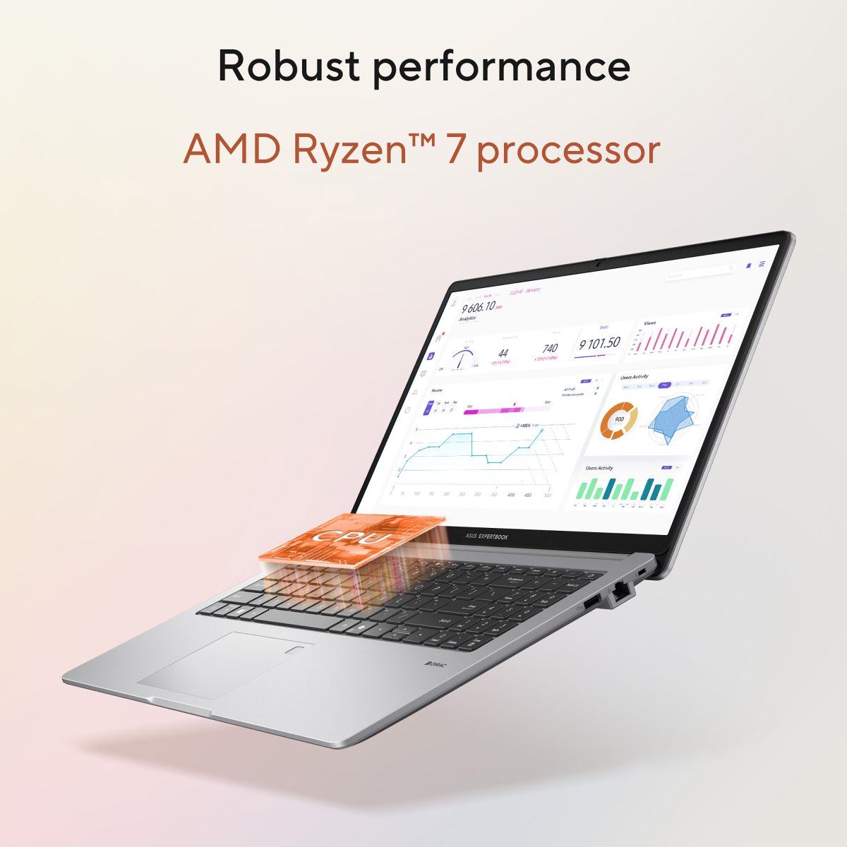 ASUS ExpertBook P1 PM1503CD-R715X AMD Ryzen™ 7 7735HS Laptop 39.6 cm (15.6") Full HD 16 GB DDR5-SDRAM 512 GB SSD Wi-Fi 6 (802.11ax) Windows 11 Pro Grey - Image 15