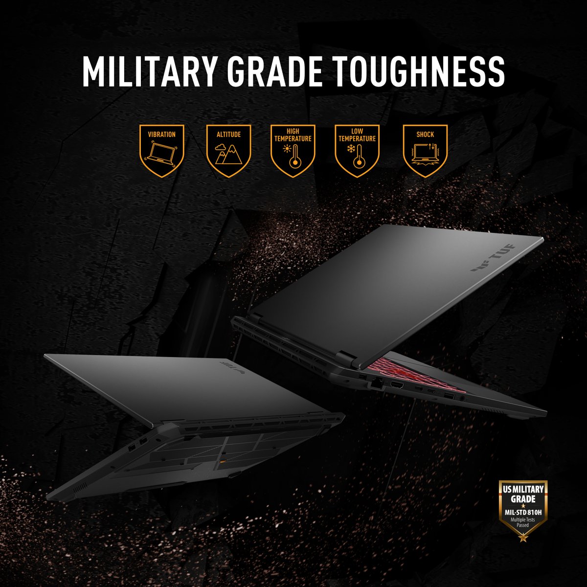 ASUS TUF Gaming A16 FA608UP-RV003W AMD Ryzen™ 7 260 Laptop 40.6 cm (16") WUXGA 16 GB DDR5-SDRAM 1 TB SSD NVIDIA GeForce RTX 5070 Wi-Fi 6E (802.11ax) Windows 11 Home Grey - Image 13