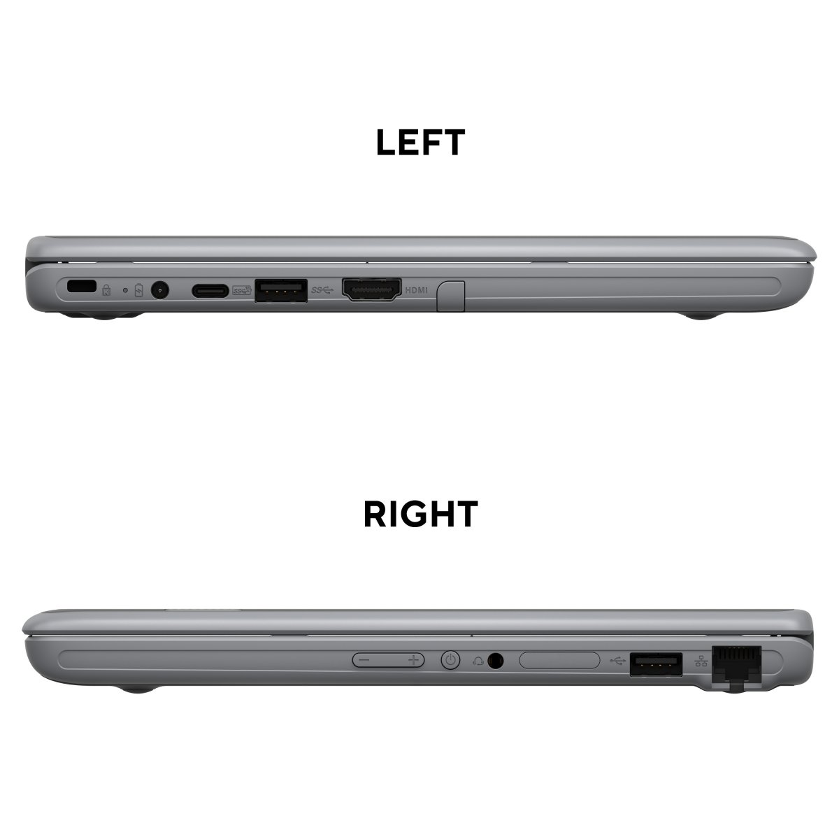 ASUS BR1100F-C41XA-3Y Intel® Celeron® N N4500 Hybrid (2-in-1) 29.5 cm (11.6") Touchscreen HD 4 GB DDR4-SDRAM 128 GB eMMC Wi-Fi 6 (802.11ax) Windows 11 Pro Education Grey - Image 5