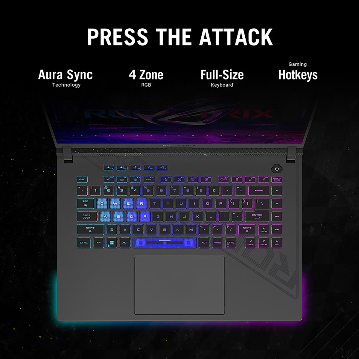 ASUS ROG Strix G16 G614JU-N3146W Intel® Core™ i7 i7-13650HX Laptop 40.6 cm (16") WUXGA 16 GB DDR5-SDRAM 512 GB SSD NVIDIA GeForce RTX 4050 Wi-Fi 6E (802.11ax) Windows 11 Home Green, Grey - Image 13
