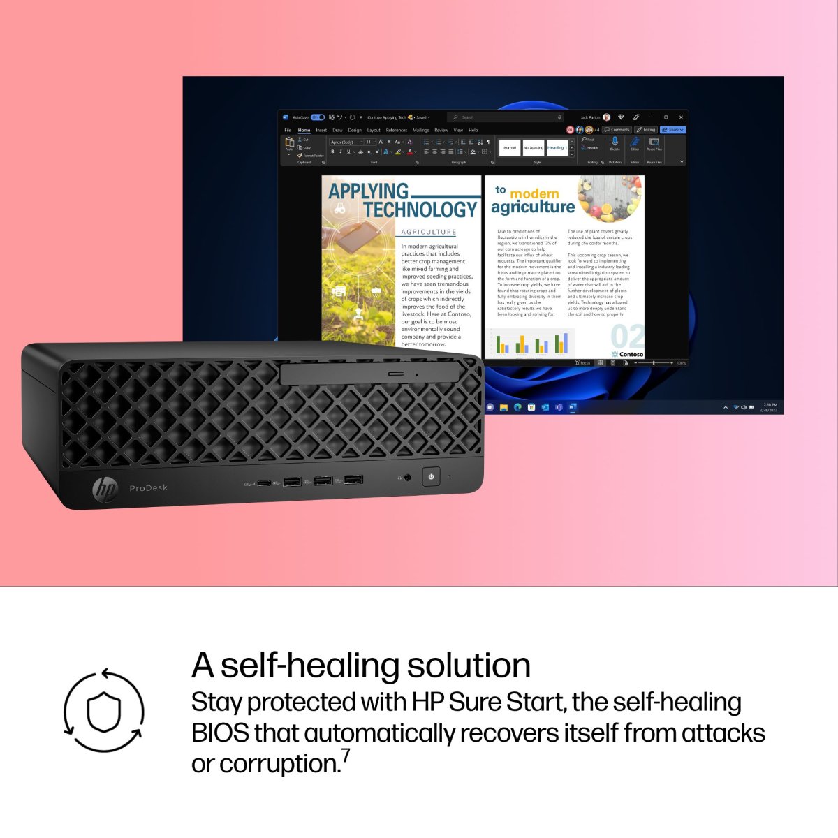 HP ProDesk 4 SFF G1i AI Wolf Pro Security Edition Intel Core Ultra 5 235 16 GB DDR5-SDRAM 512 GB SSD Windows 11 Pro PC AI PC Black - Image 5