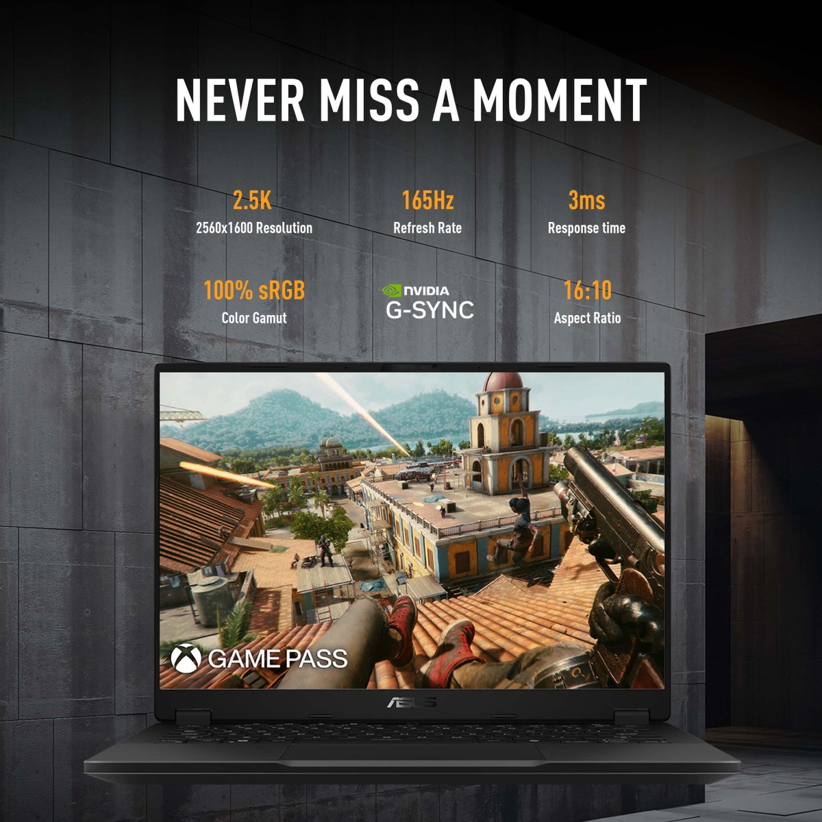ASUS TUF Gaming A14 FA401UH-RG007W AMD Ryzen™ 7 260 Laptop 35.6 cm (14") WQXGA 16 GB LPDDR5x-SDRAM 1 TB SSD NVIDIA® GeForce RTX™ 5050 Wi-Fi 6E (802.11ax) Windows 11 Home Black, Grey - Image 11