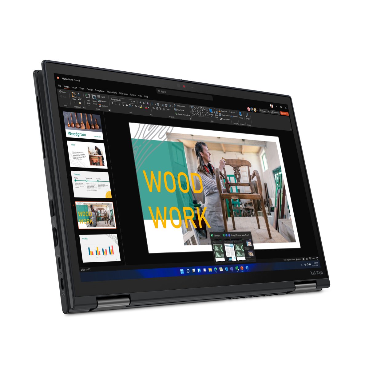 Lenovo ThinkPad X13 Yoga Gen 3 Intel® Core™ i5 i5-1235U Hybrid (2-in-1) 13.3" Touchscreen WUXGA 16 GB LPDDR4x-SDRAM 256 GB SSD Wi-Fi 6E (802.11ax) Windows 11 Pro UK English Black - Image 9