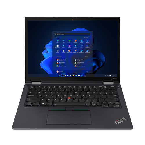 Lenovo ThinkPad X13 Yoga Gen 3 Intel® Core™ i5 i5-1235U Hybrid (2-in-1) 13.3" Touchscreen WUXGA 16 GB LPDDR4x-SDRAM 256 GB SSD Wi-Fi 6E (802.11ax) Windows 11 Pro UK English Black