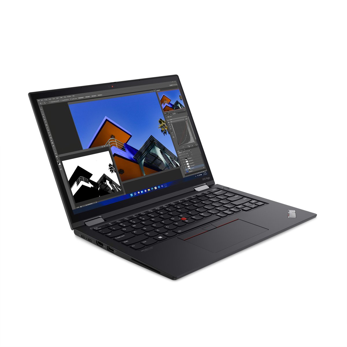Lenovo ThinkPad X13 Yoga Gen 3 Intel® Core™ i5 i5-1235U Hybrid (2-in-1) 13.3" Touchscreen WUXGA 16 GB LPDDR4x-SDRAM 256 GB SSD Wi-Fi 6E (802.11ax) Windows 11 Pro UK English Black - Image 6
