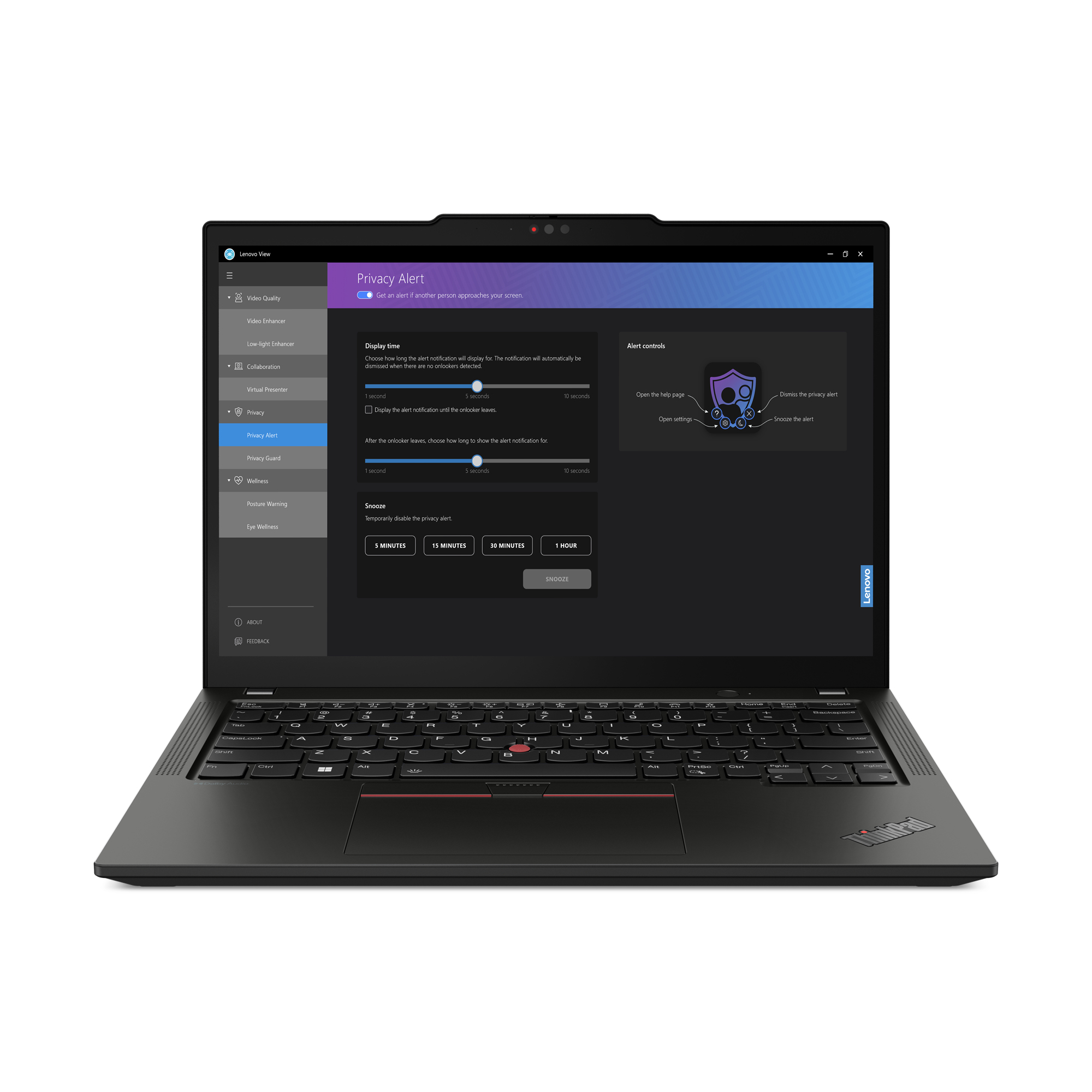 Lenovo ThinkPad X13 Gen 4 (AMD) AMD Ryzen™ 5 PRO 7540U Laptop 13.3" Touchscreen WUXGA 16 GB LPDDR5x-SDRAM 256 GB SSD Wi-Fi 6E (802.11ax) Windows 11 Pro UK English Black - Image 2